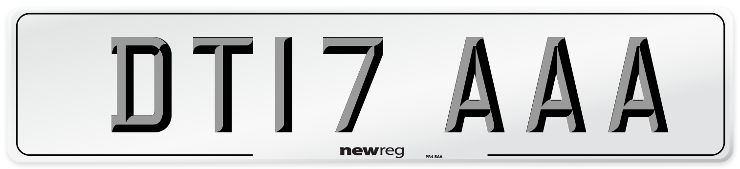 DT17 AAA Number Plate from New Reg